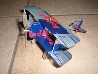 RED BULL ENERGY DRINK Airplane Plane Made from Cans