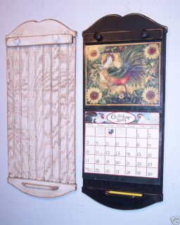 Handmade Primitive Style Calendar Holder   Color Choice