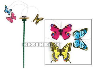   Powered Flying Color Butterfly 3 PCS/Set Butterflies Garden Yard Decor