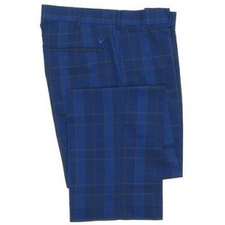Callaway Golf Flat Front Peached Twill Plaid Pant (40x34) Surf The Web