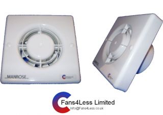 Manrose XF100T Timer Toilet Extract Fan 3 Year Warranty
