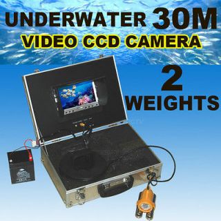 Double Weights 30M(100ft )Underwater Video Camera System Fishing 