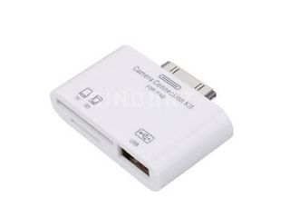 in 1 Camera Connection Kit USB SD TF Card Reader for iPad 1 2 New 
