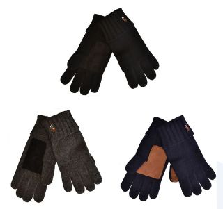 Polo Ralph Lauren Mens Lambswool Suede Palm Gloves
