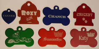 Pet ID Tag Custom Engraved Double Sided Dog Cat Horse