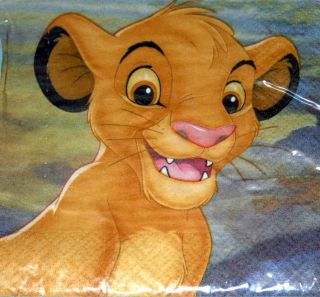   LION KING ~ small BEVERAGE or CAKE NAPKINS ~ Birthday Party Supplies