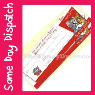 Tom and Jerry Invites   Invitations   Cheques   Pack of 20 Party 