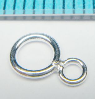 10x STERLING SILVER CLOSED DOUBLE JUMP RING 5mm 3mm N648