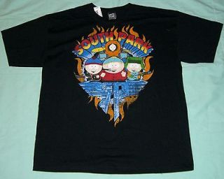 South Park Cartman, Kyle, Stan, Kenny Van Halen Logo T Shirt   M   NWT