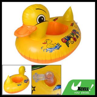 PVC Duck Shape Inflatable Swim Safe Boat Ring for Children