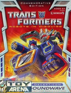 Transformers TRU G1 Reissue Soundwave with Ravage and Laserbeak Rare 