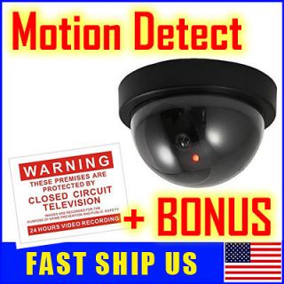 Fake Dummy Dome CCTV Security Home Camera with LED New