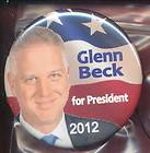 GLENN BECK PRESIDENT FULL COLOR Sticker 076