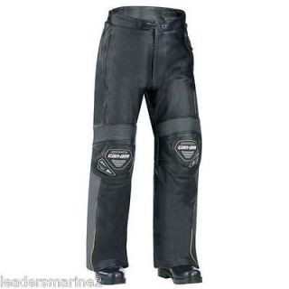 Can Am Spyder Roadster New OEM Leather Pants Grey/Black Large Mens 