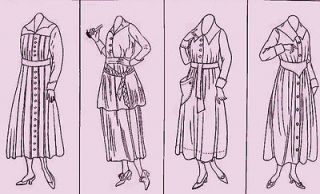 Flapper 1917 DRESSMAKER parisian dress coat cape pattern making cd