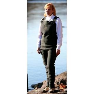 NEW Caddis Neoprene Chest Waders Womens   Forest Green Large Queen