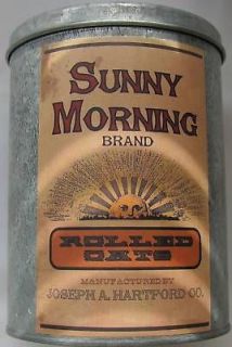 Country Primitive Sunny Morning Oats Kitchen Canister #375