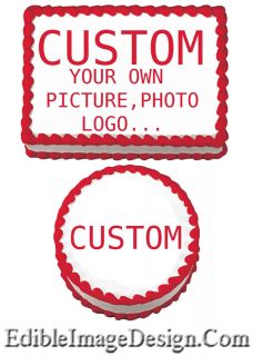 ANY IMAGE PHOTO YOUR OWN Edible Cake Party Topper