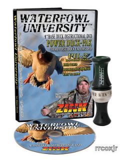 FRED ZINK CALLS DOUBLE REED PH 2 POLYCARBONATE DUCK CALL MALLARD GREEN 