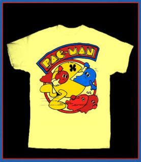 PACMAN T SHIRT 1980s VIDEO GAME PAC MAN VINTAGE ATARI MTV ARCADE PUNK 