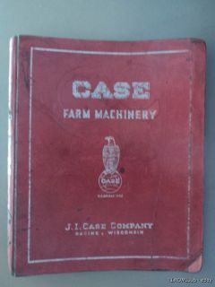 Vintage JI Case Farm Machinery Dealer Eagle Logo Catalog Binder c.1937 