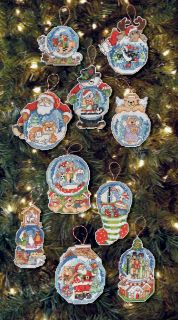   Ornaments Counted Cross Stitch Kit 2 3/4X3 1/2 14 Count Set