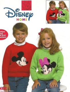 Disney mickey minnie knit sweaters patterns kids adults