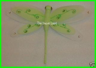 11 Green Layered Dragonfly Wall Or Ceiling Hanging nursery wall Decor 
