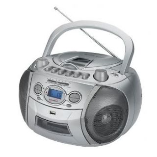   SC 712USB Portable /CD Player with Cassette Recorder, AM/FM Radio