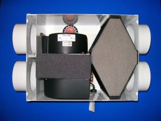 MANHR100R Heat Recovery Fan Heat Exchanger Ventilation Controls 