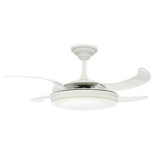   48 in White Ceiling Fan with Light and Remote Control 21427 NEW