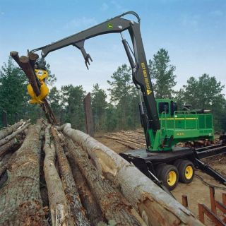 Forestry equipment in action CD VIDEO. logging trucks loaders bunchers