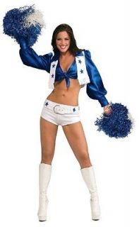 NEW Women s Dallas Cowboy Cheerleader Costume White X Small