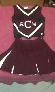 Real High School Cheerleader Uniform Cheer Outfit Dance Costume ACM
