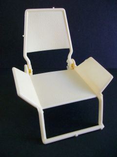 Vintage 1970s Barbie Beach Chair Lounge Lawn Pool Reclining Off White 