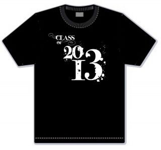 Class of 2013 T Shirt, Senior 2013, Grunge Peace, New, Personalize