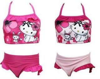   NEW Official Hello Kitty Girls Bikini/Swimmin​g Costume aged 4 12