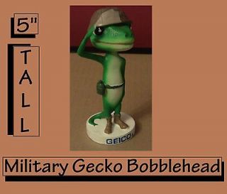 NEW Geico GECKO Military Bobblehead   2011 2012 Edition Bobble Head 