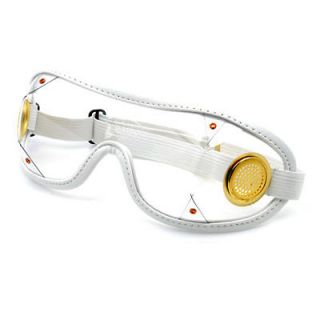 Kroops Brass Skydiving Clear lens Goggles White