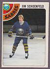 1978 79 O Pee CHee OPC Hockey Jim Schoenfeld #178 Buffalo Sabres NMT+