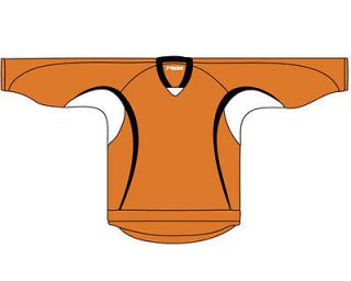 NEW Senior 3 COLOR Hockey Jersey with Name and Number Orange/Black 