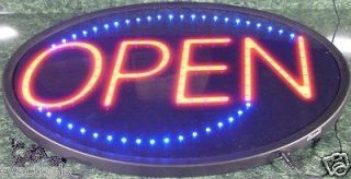Electronic LED neon OPEN SIGN flashing or steady new