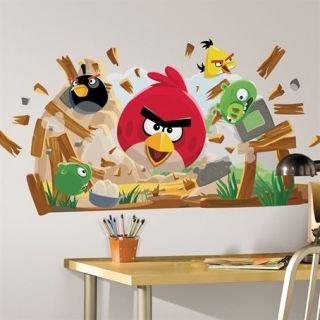   Birds Peel & Stick Giant Wall Decals 32 Stickers Cling Licensed Pigs