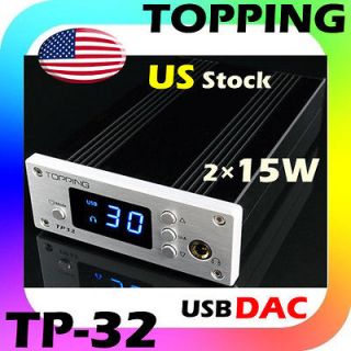   32 2×15W USB DAC Tripath TA 2024 B Class T AMP Hi Fi Power Amplifier