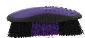 Tough 1 Great Grips Purple Ergonomic Grooming Brush Horse Tack Equine
