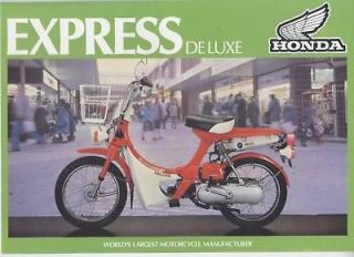 Honda UK NC50 Express De Luxe (1980 1983) Sales Brochure NC 50,Classic 