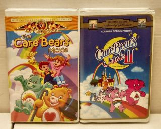 Care Bears Movie I & II   2 VHS tapes  Like New
