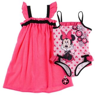   DISNEY 1pc Cute Swimsuit & Cover Up Set UPF 50+ sizes 2T 3T 4T 5 6