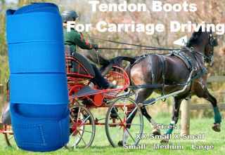 Horse Tendon Boots R Blue  Miniature To Horse Size Ideal For Carriage 