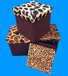 Decor foldable chair ottoman storage cube organizer 12
